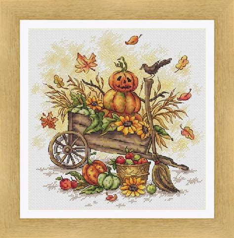 autumn counted cross stitch|free autumn cross stitch charts.